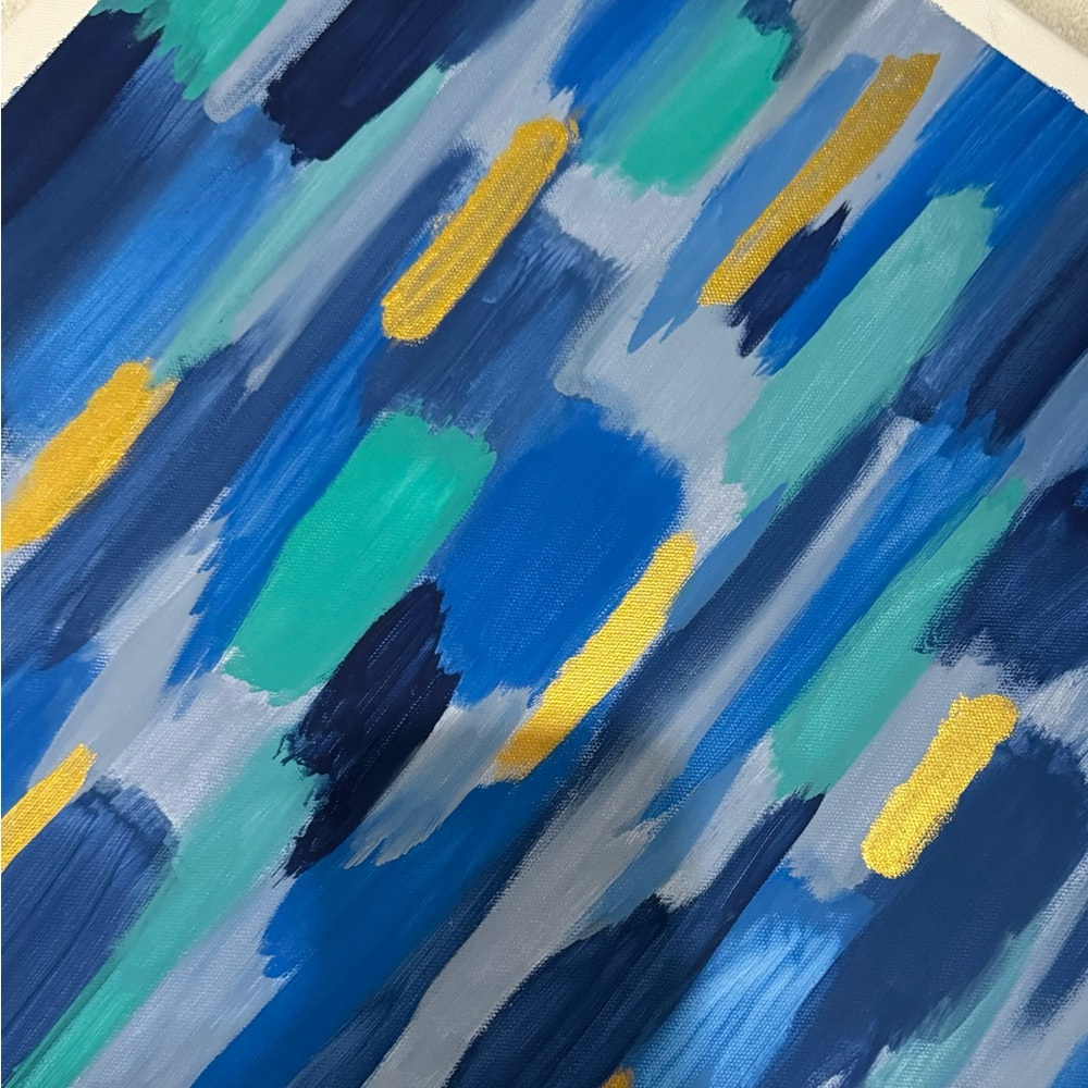 Blues Abstract Painting 18x20